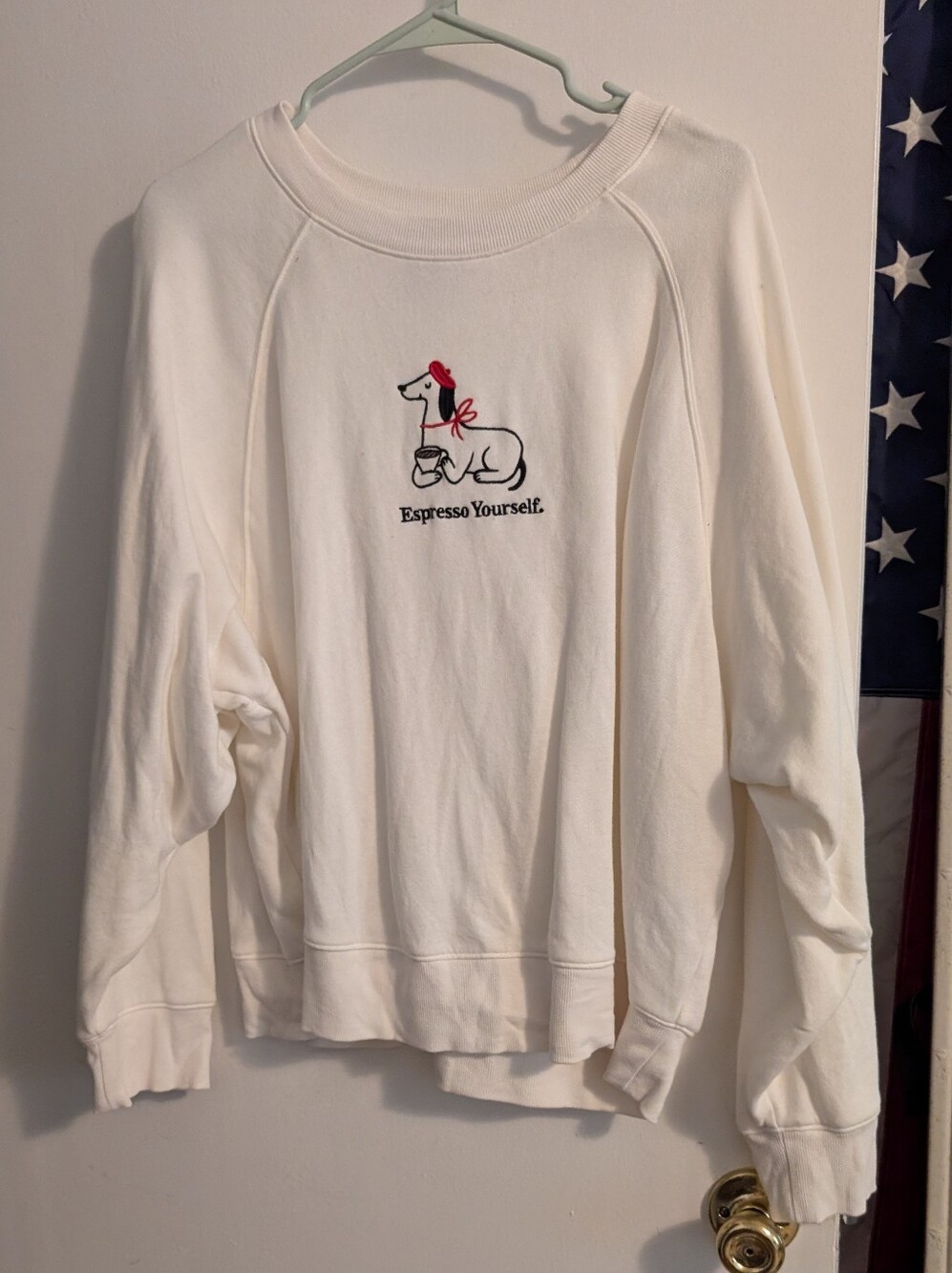 Old Navy Cream Cozy Pullover Sweatshirt